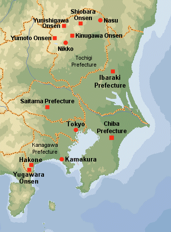 kanto plain japan map