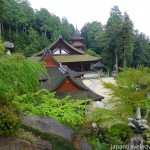 A view of Chomeiji Temple from the top