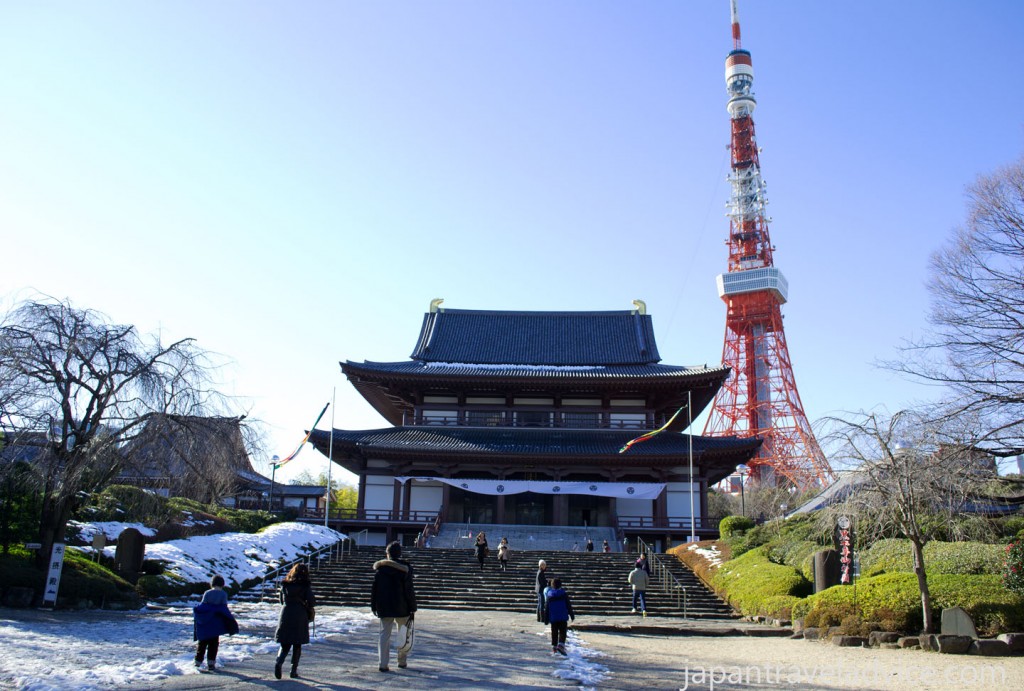 Zojoji Temple with Tokyo Tower